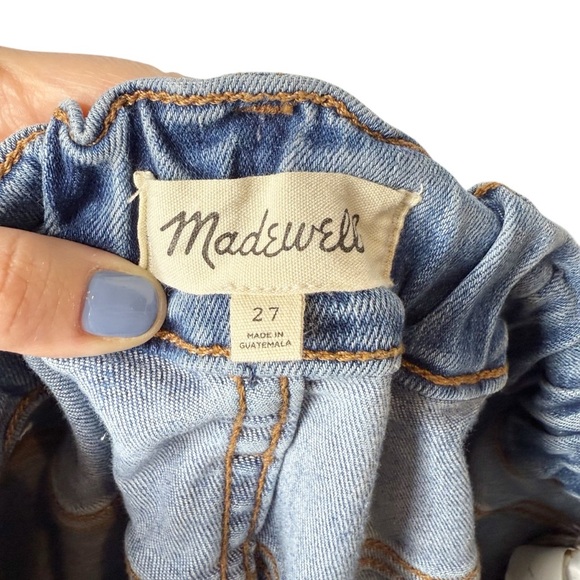 Madewell Women’s Pull On Stretch High Rise Keefe Wash Slouchy Women’s Jeans 27 - Picture 4 of 10